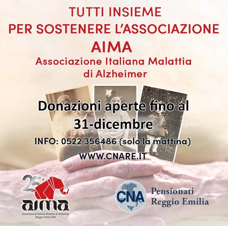 CNA Pensionati prosegue il sostegno ad AIMA CNA Pensionati prosegue il sostegno ad AIMA