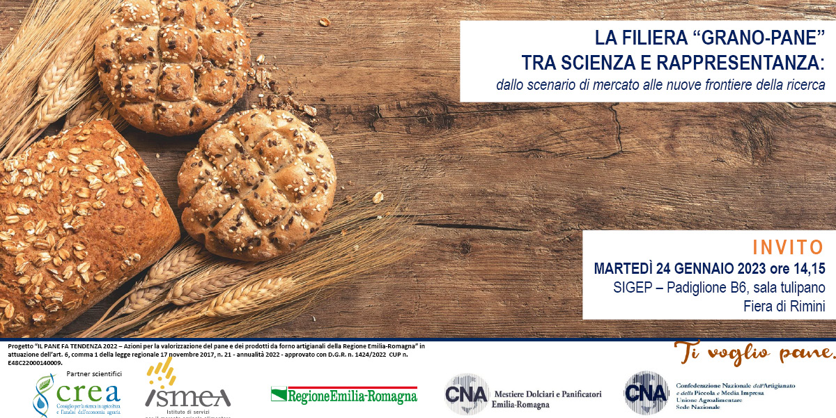 Seminario sulla filiera grano-pane tra scienza e rappresentanza Seminario sulla filiera grano-pane tra scienza e rappresentanza