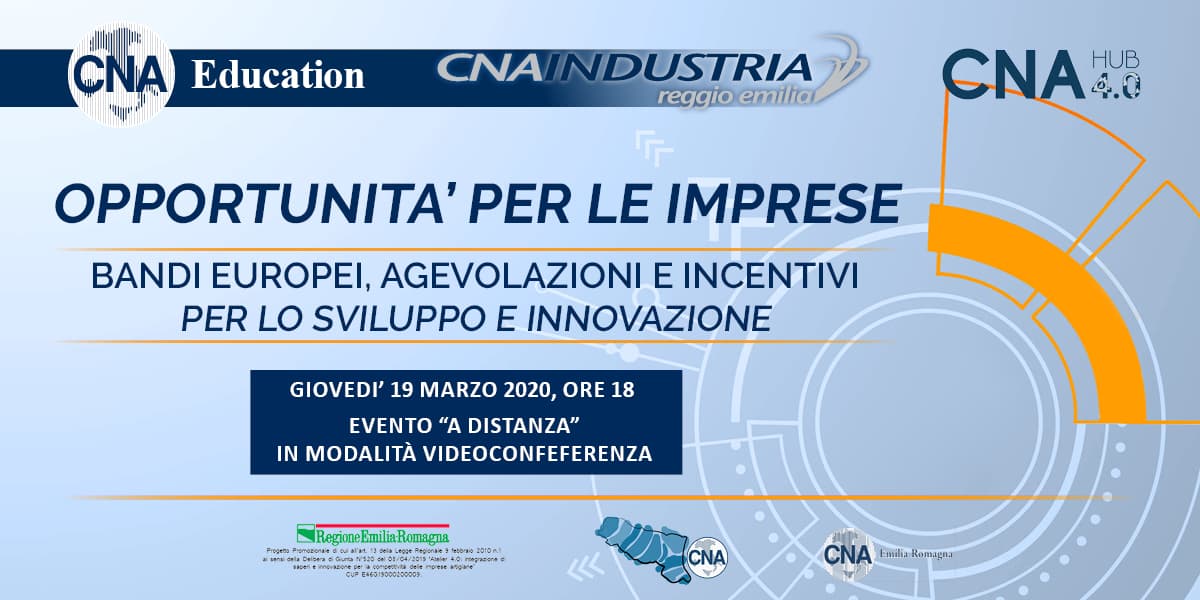 Opportunità per le imprese con i bandi europei, agevolazioni e incentivi per l'innovazione Opportunità per le imprese con i bandi europei, agevolazioni e incentivi per l'innovazione